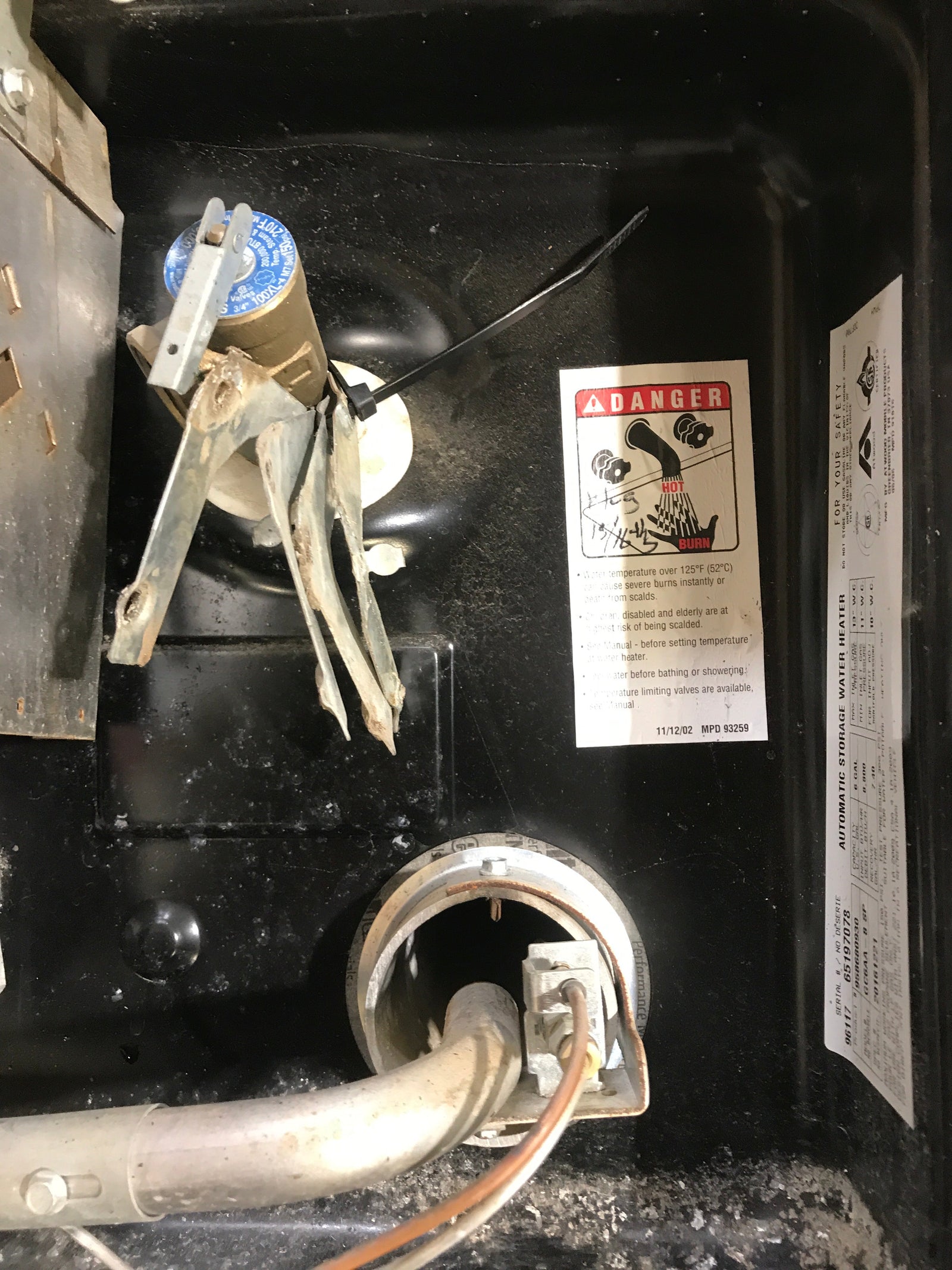 Used Complete Atwood Hot Water Heater, 6 Gallon - GC6AA-8