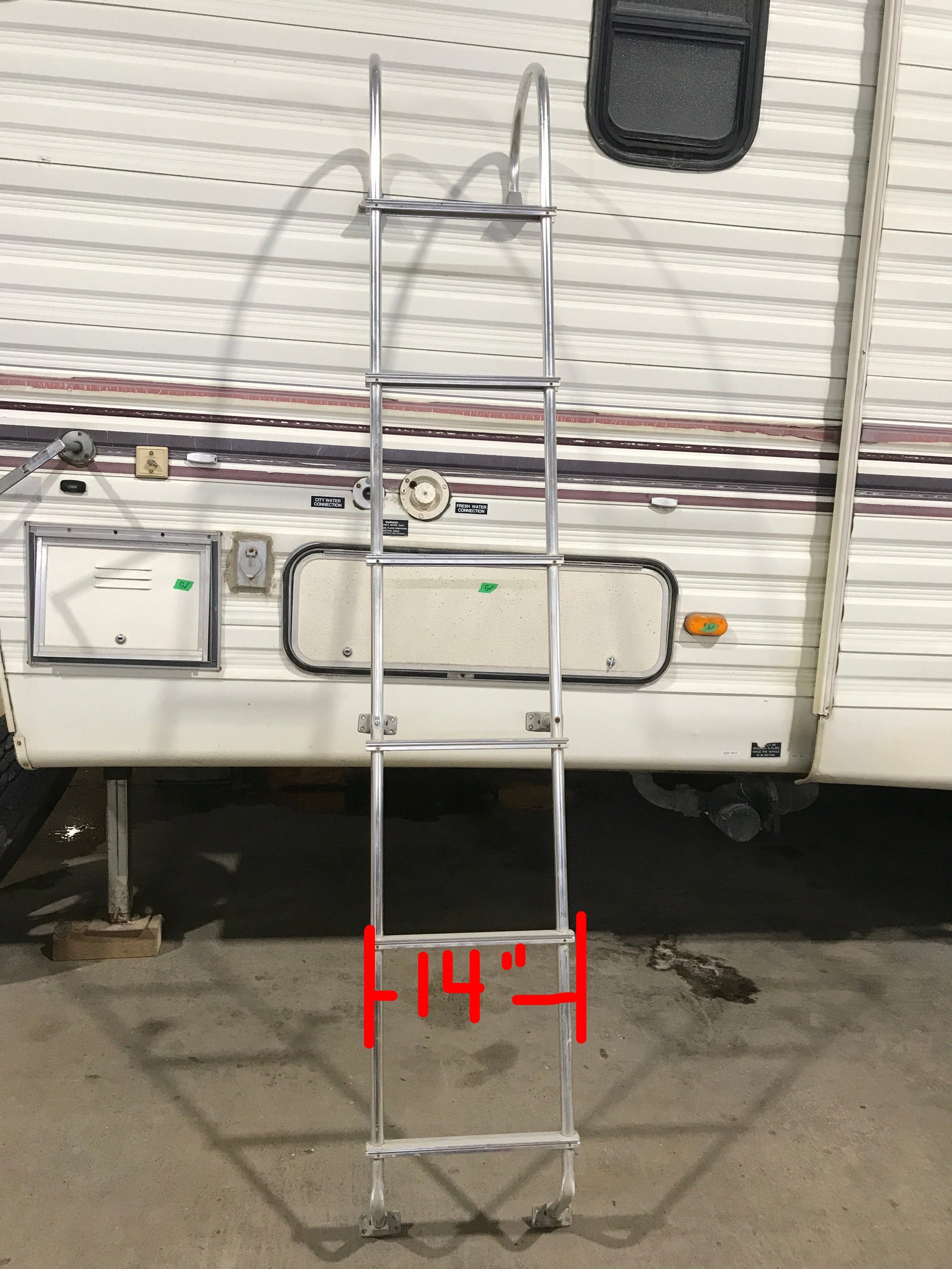 Used RV Exterior Ladder - Aluminum - 88