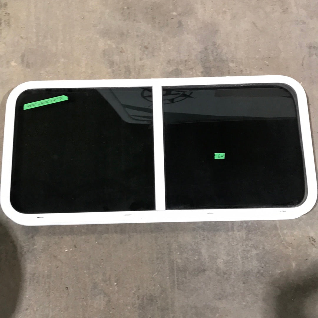 Used White Radius Opening Window : 45 1/4" W x 21 1/2" H x 2" D