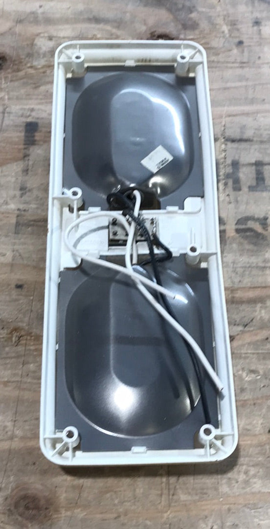 USED RV Interior Light Fixture *DOUBLE* PD772 - With Switch - Young Farts RV Parts