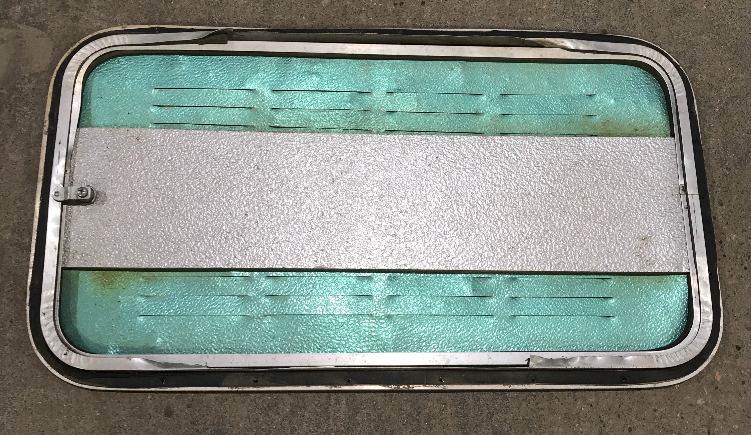 Used Radius Propane Cargo Door 29 3/4" x 15 3/4" X 3/4" D - Young Farts RV Parts