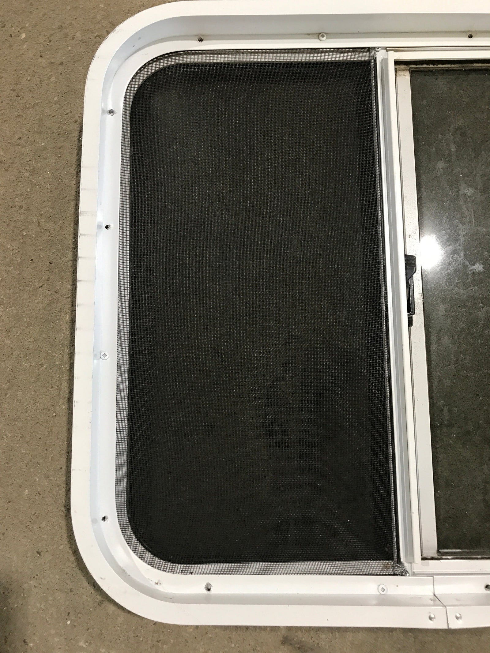 Used White Radius Opening Window : 24 1/4