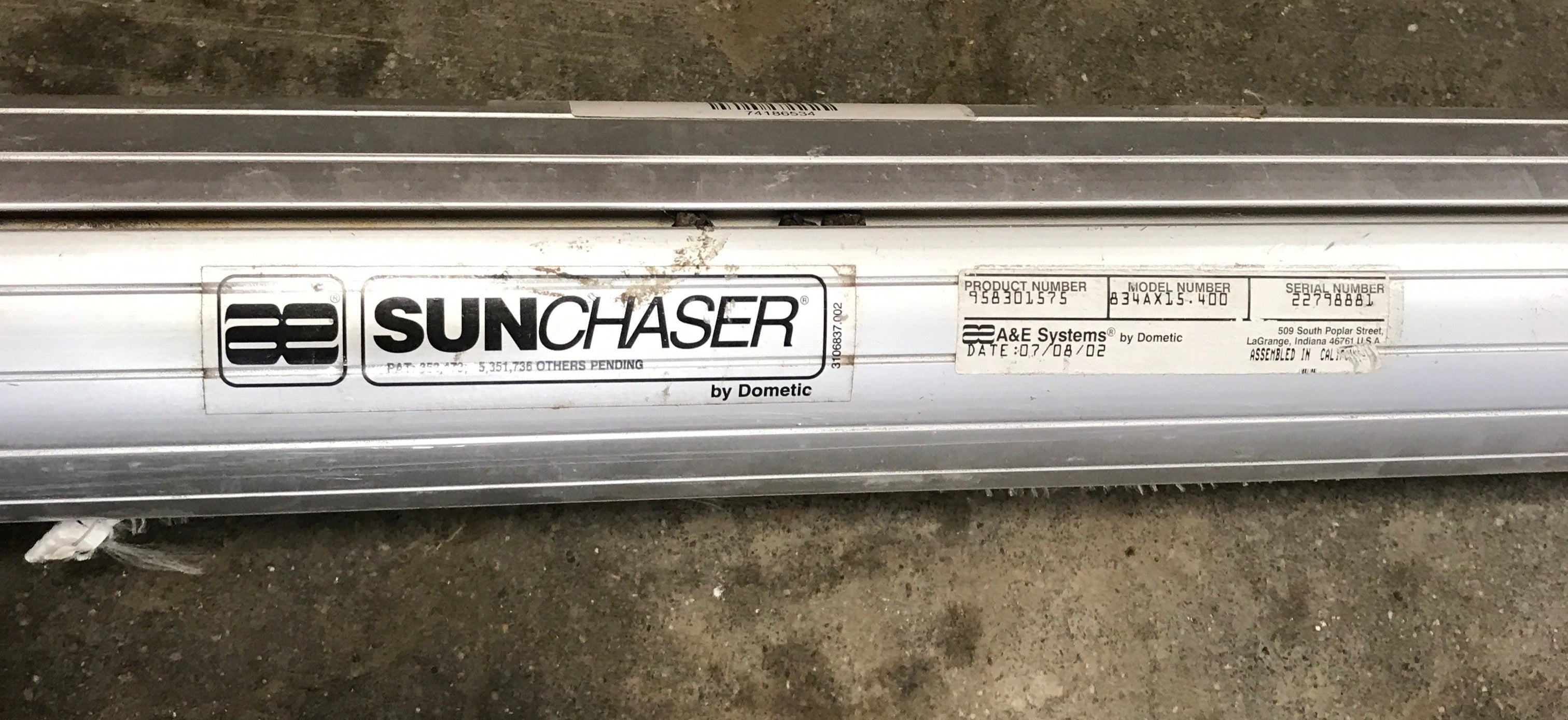 Used Dometic Awning Roller Tube 15'