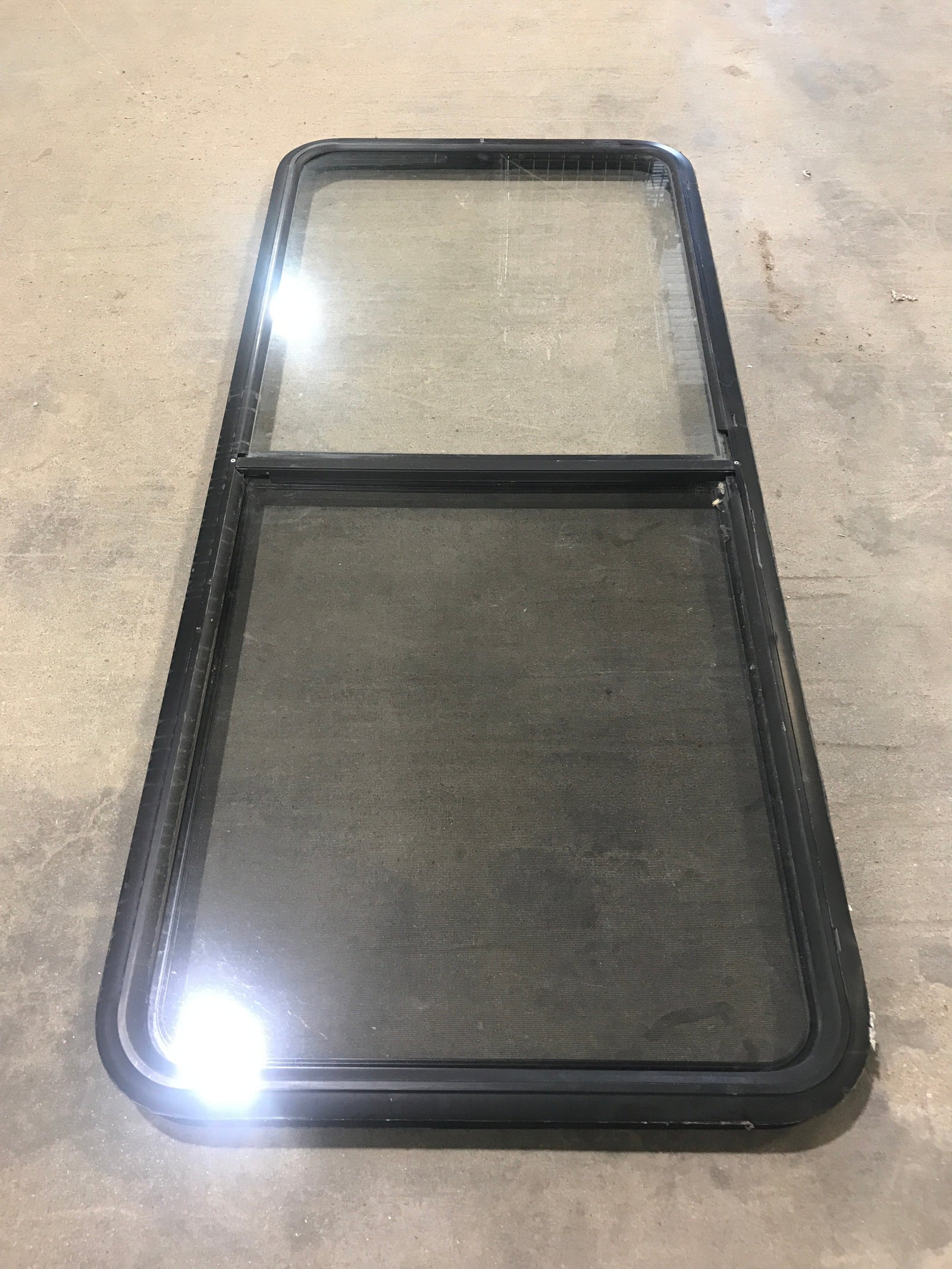 Used Black Radius Opening Window : 59 1/2