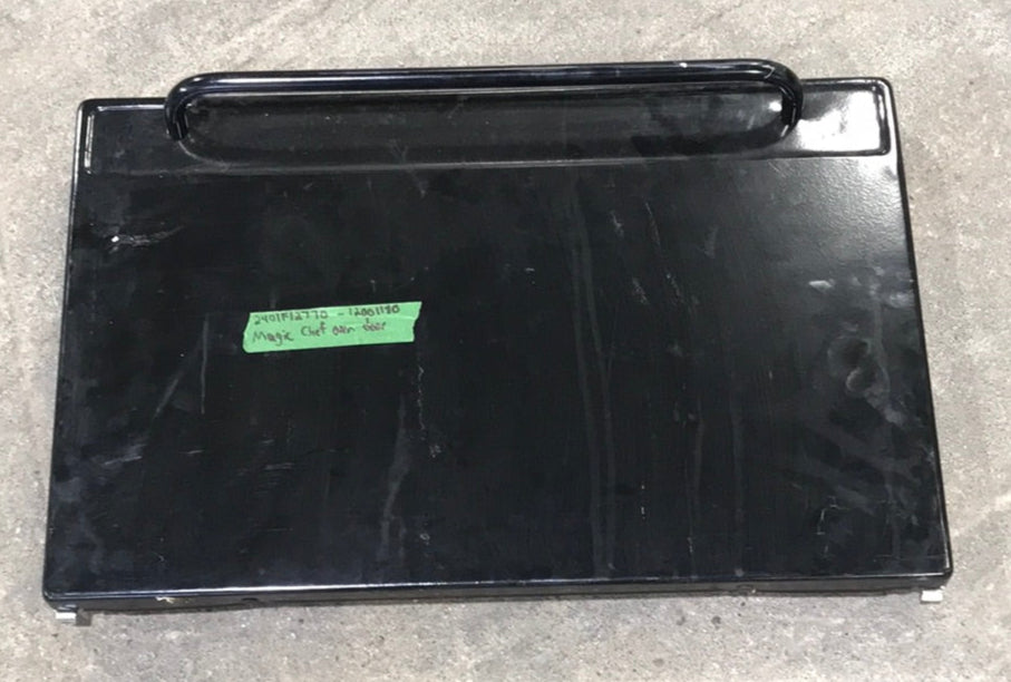 Used Magic Chef Oven Door 2401F12770 - 12001180 BLACK - Young Farts RV Parts
