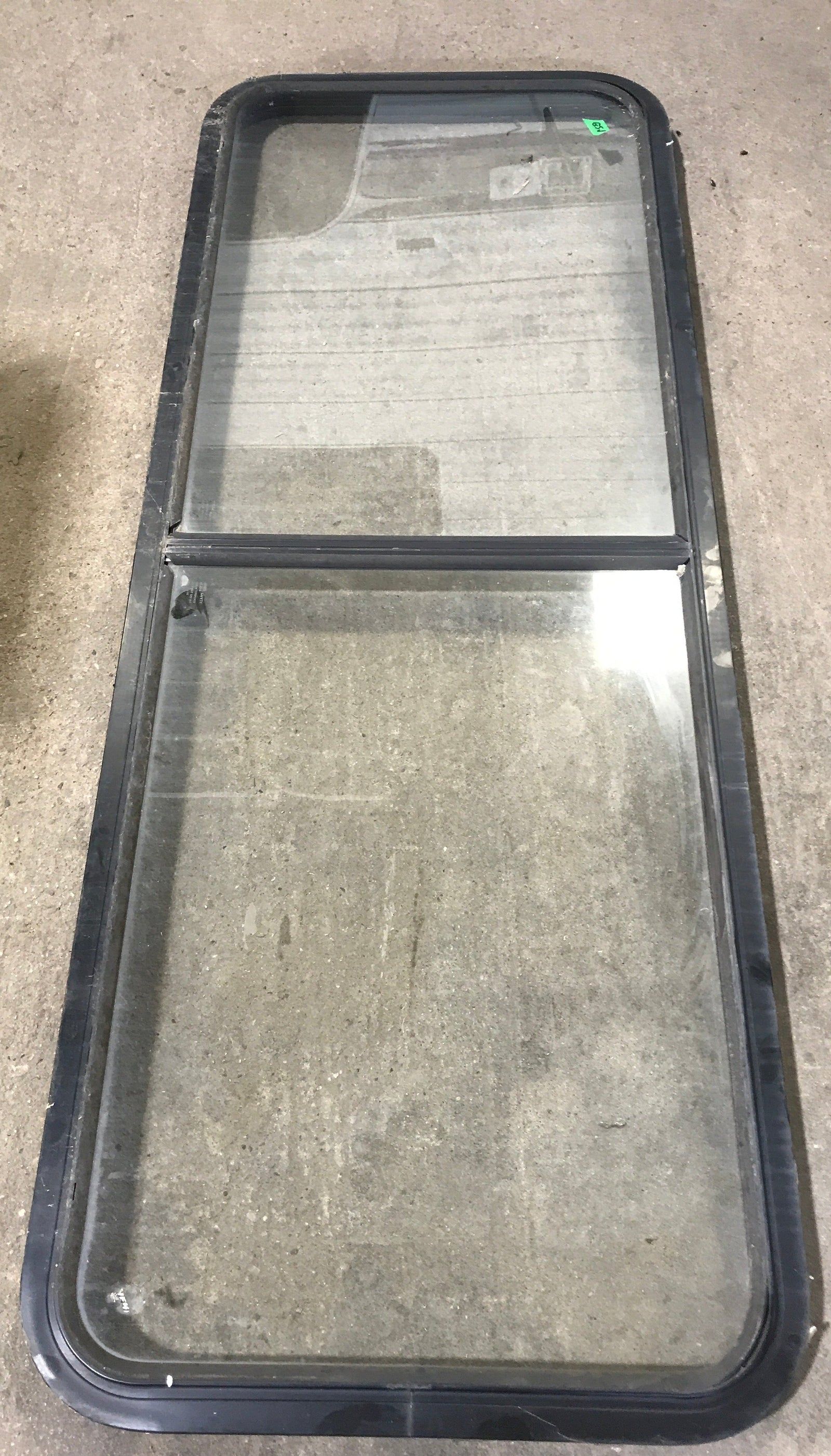 Used Black Radius Non Opening Window : 60 1/4