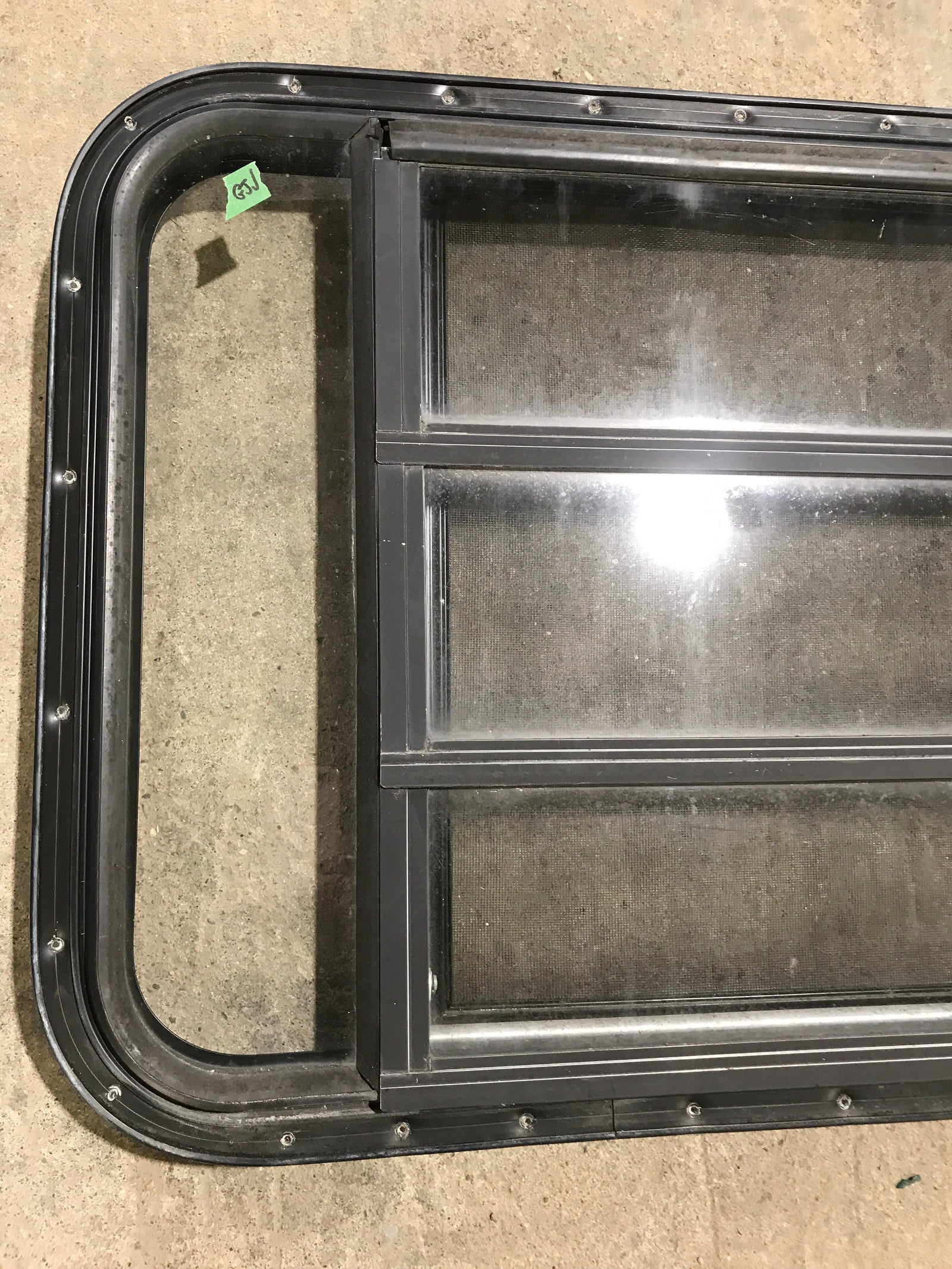 Used Black Radius Opening Window : 42 1/2