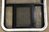 Used Black Radius Opening Window : 23" W x 47 1/2" H x 1 7/8" D