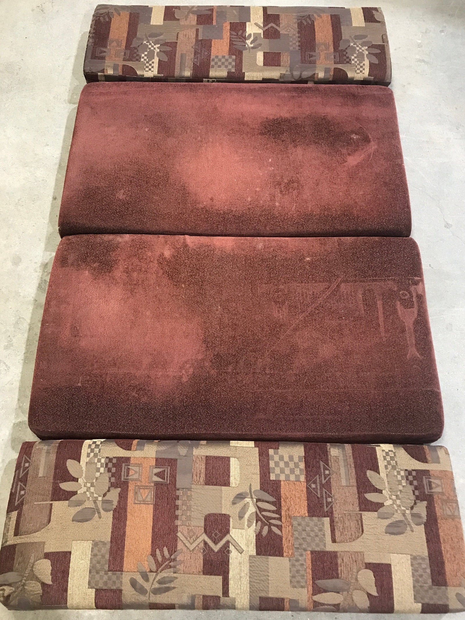Used Dinette Cushion Set- 4 piece - 2 @ 41 1/2