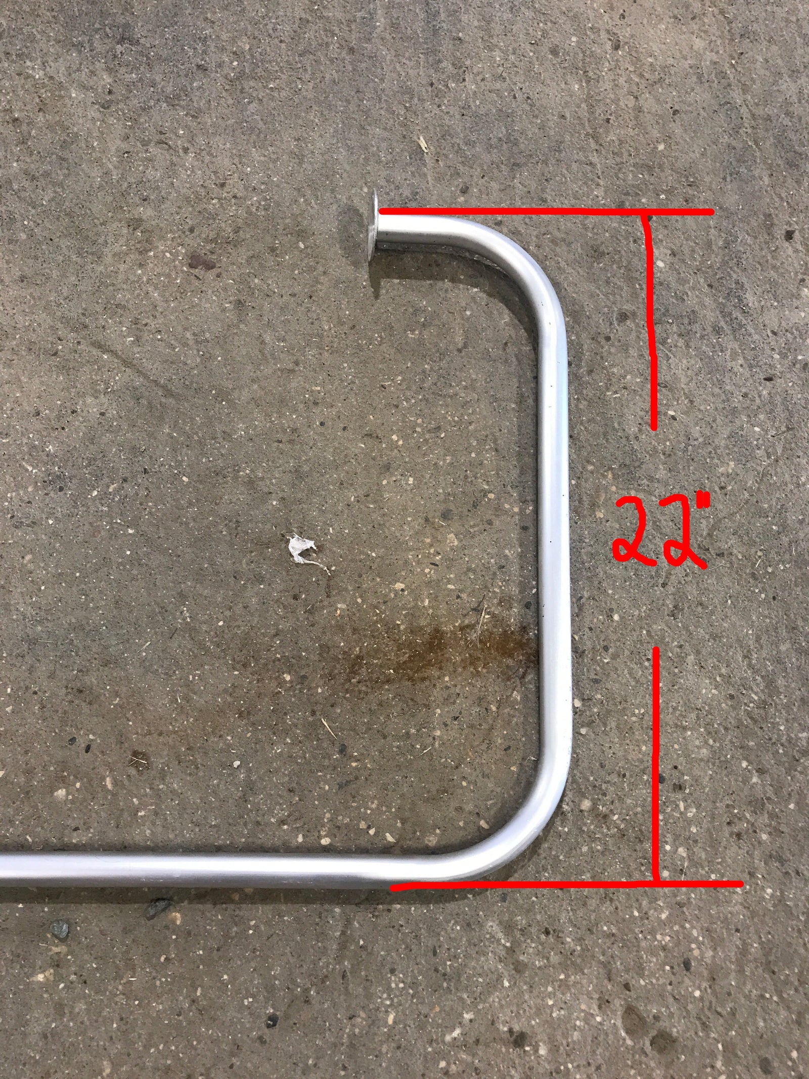 Used RV Exterior Ladder Rail - Aluminum - 109