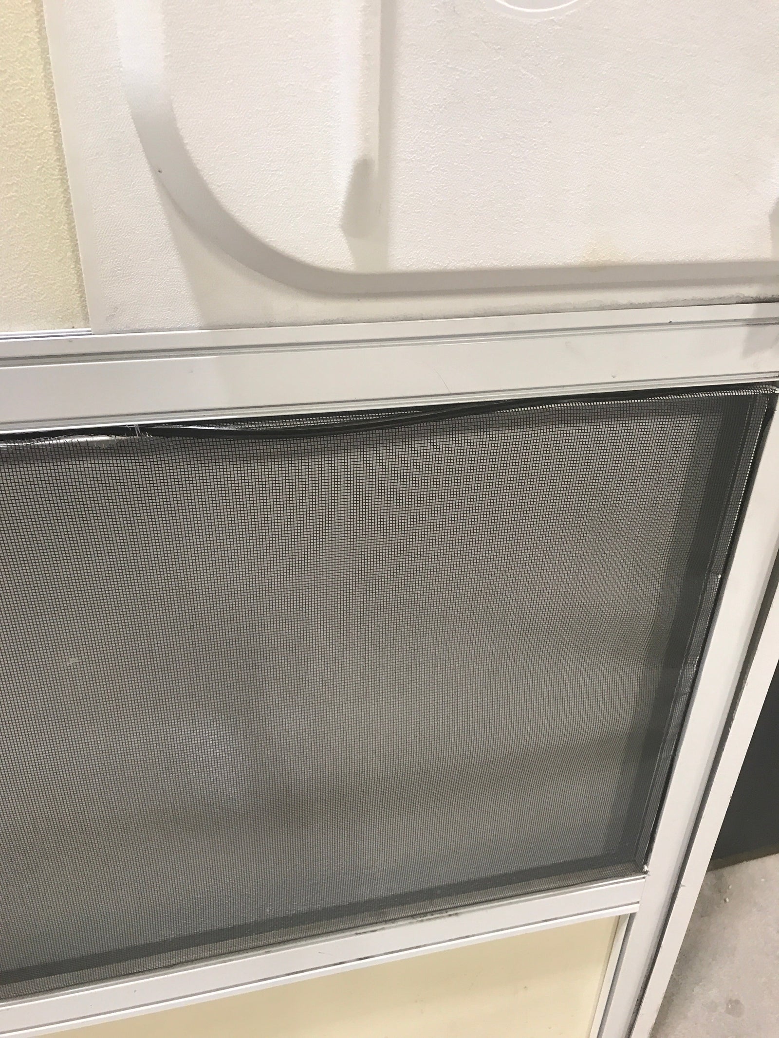 Used RV Square Corner Entry Door 27 3/4