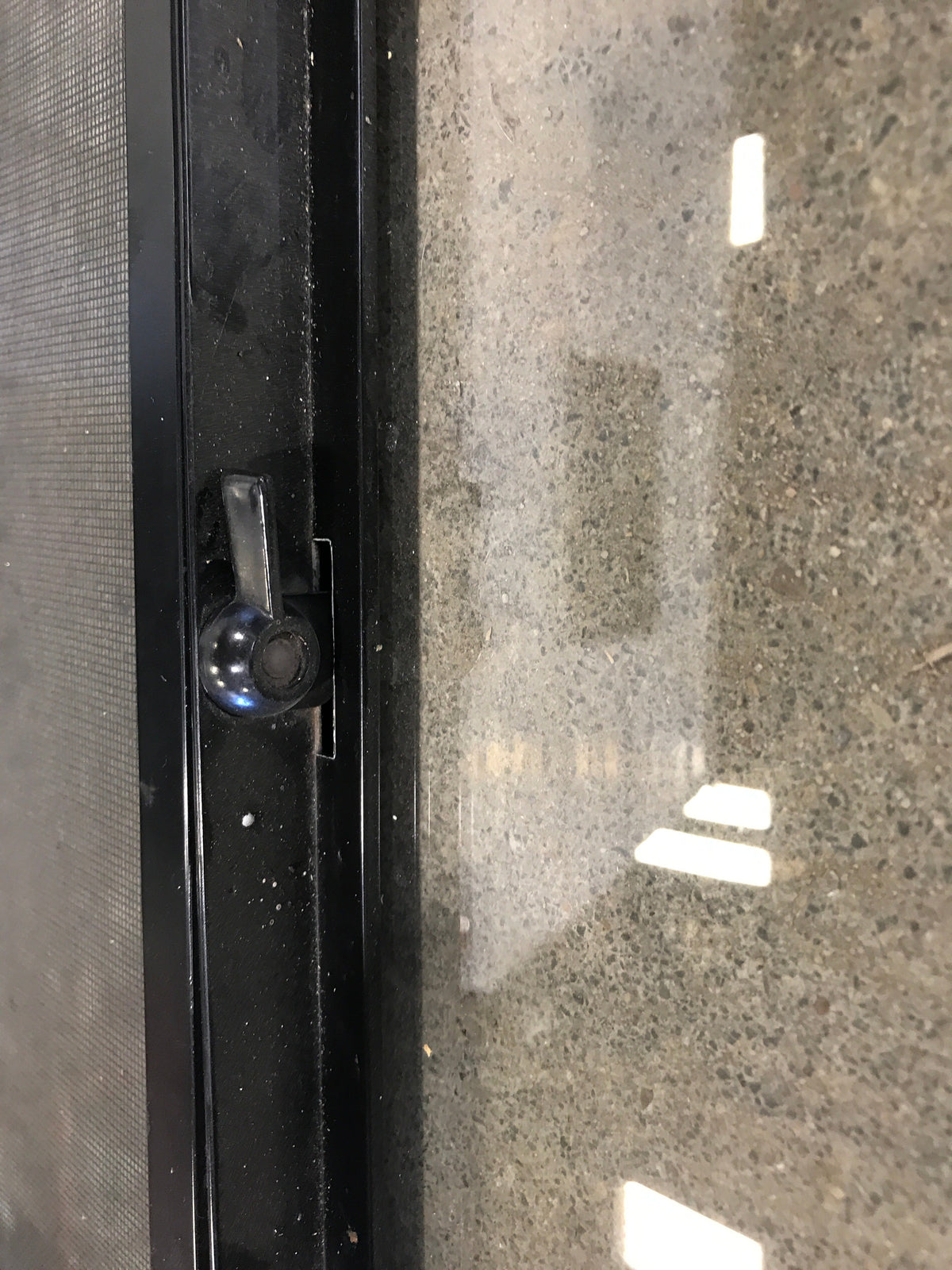 Used Black Radius Opening Window : 27 3/4