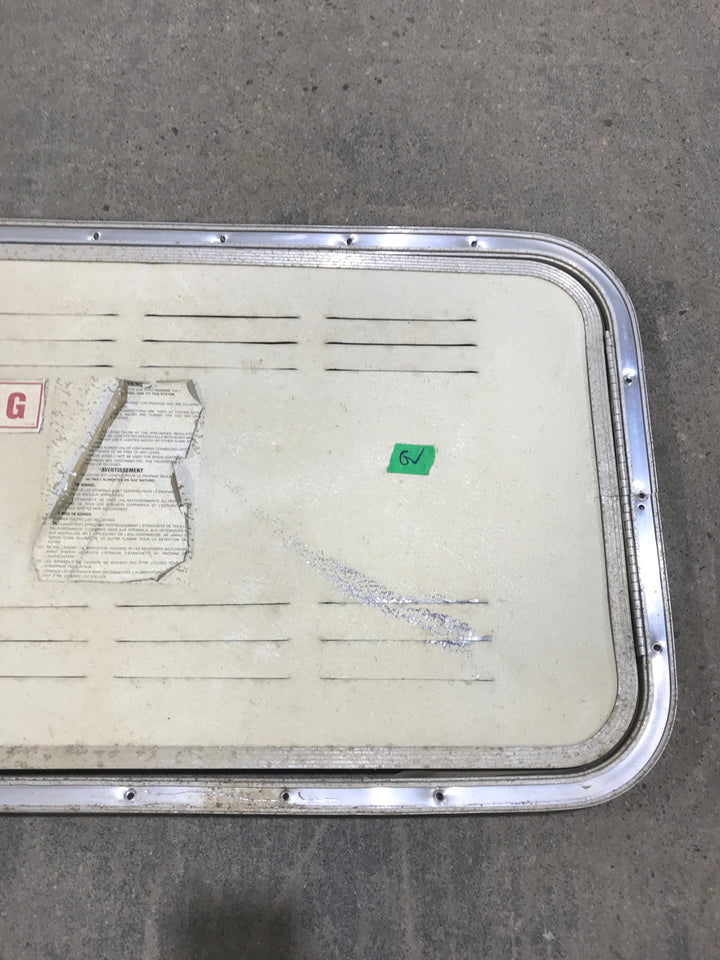 Used Radius Propane Cargo Door 29 3/4" x 15 3/4" X 3/4" D - Young Farts RV Parts