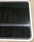 Used White Radius Opening Window : 43 1/2" W x 34 1/2" H x 1 7/8" D