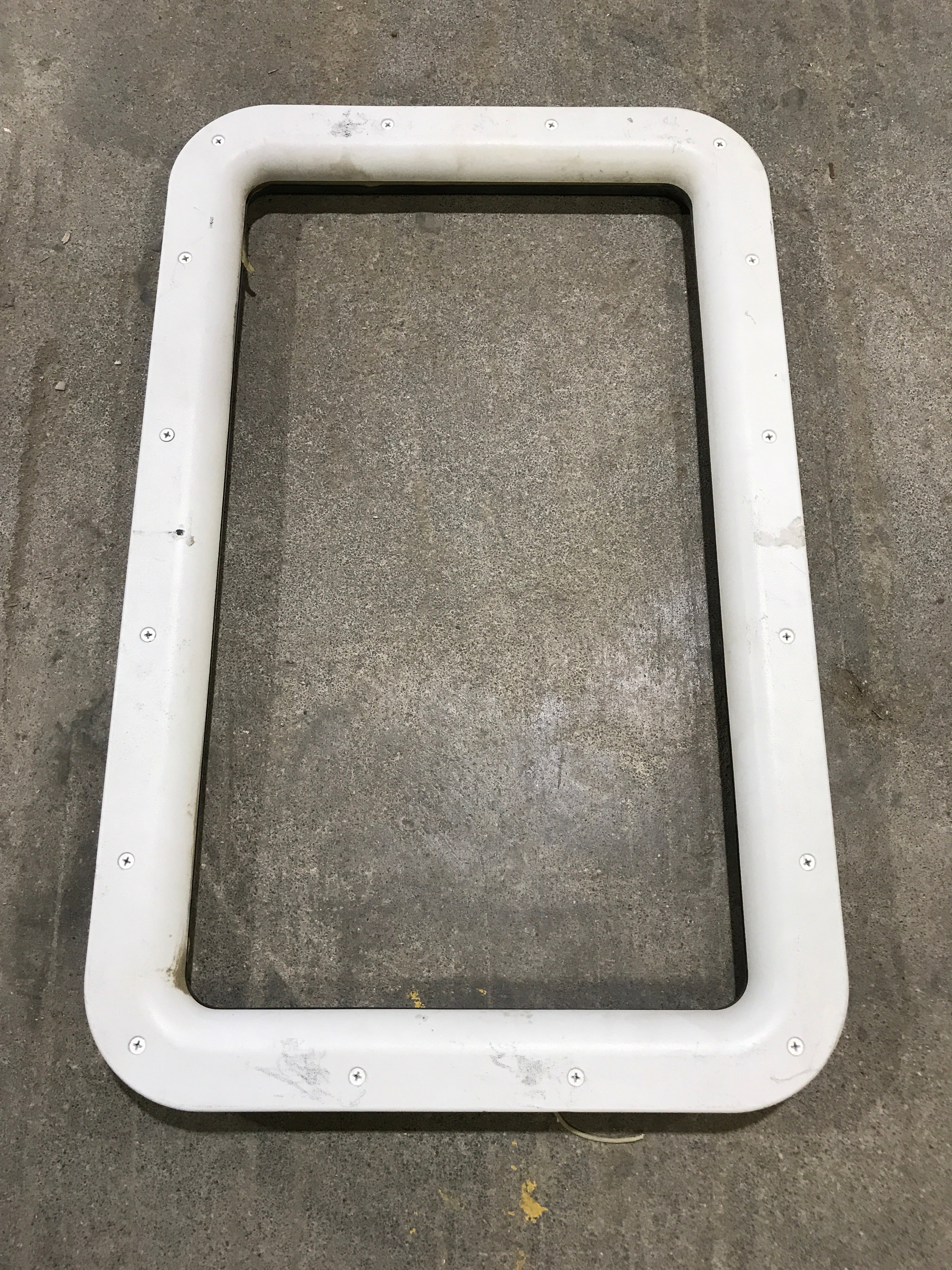 Used Entry door window Frame: 24 3/4" x 15 3/4"