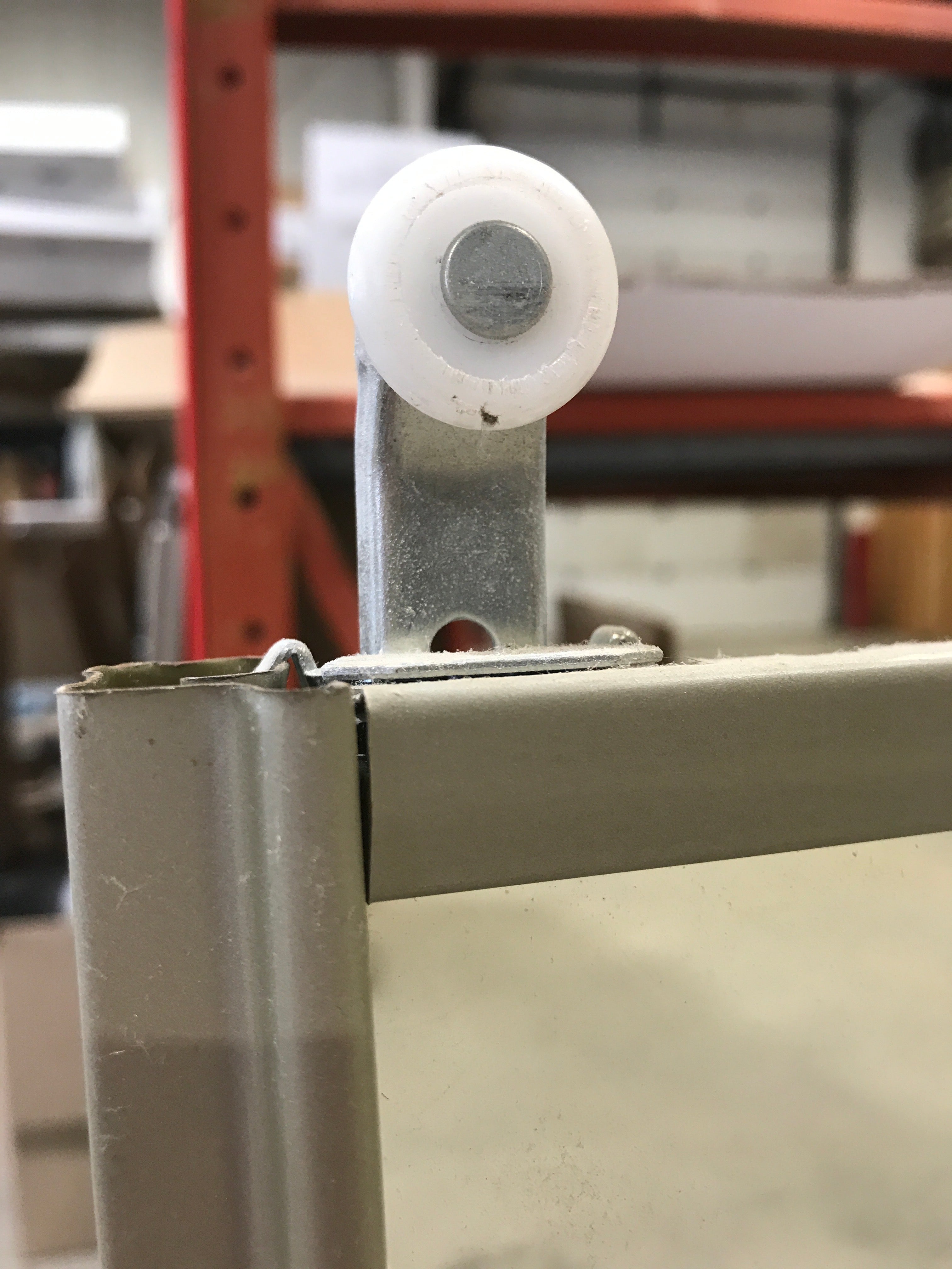 Used Interior Sliding Metal Door 25 1/2" W x 54" H x 3/4"D