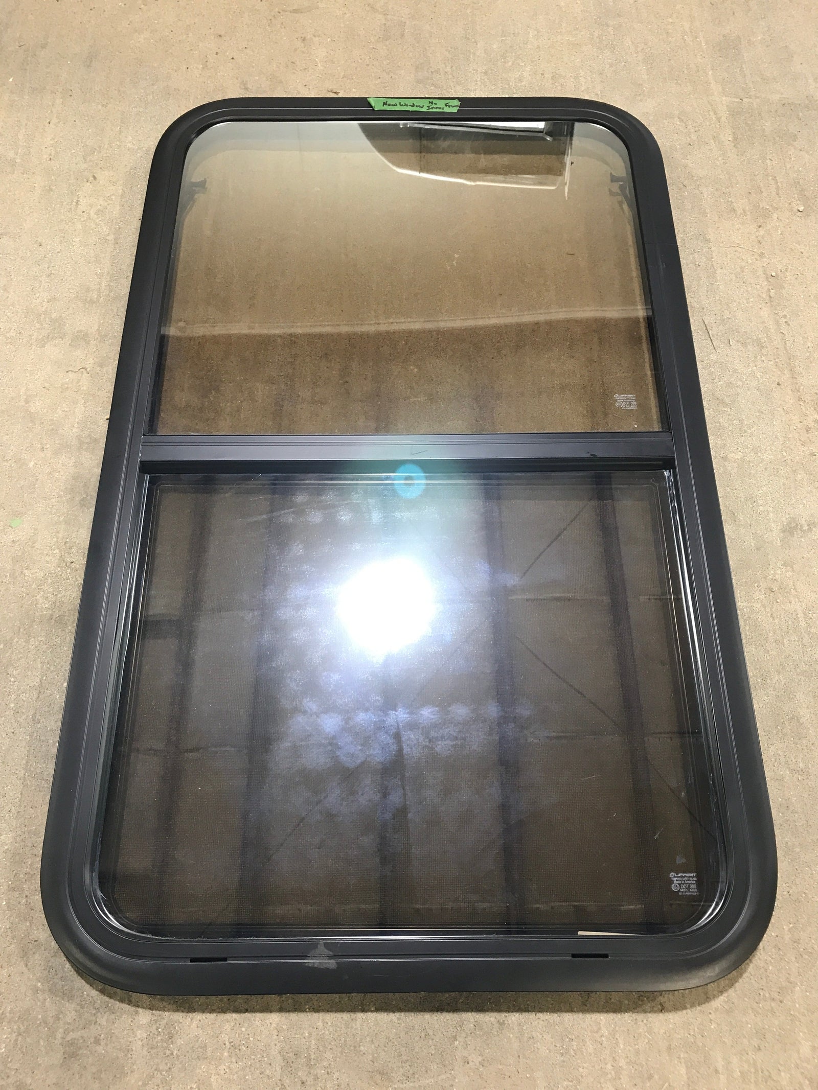 Used Black Radius Opening Window : 23 3/4