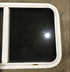 Used Slanted White Radius Opening Window : 37" W x 18 3/4" H x 1 7/8" D