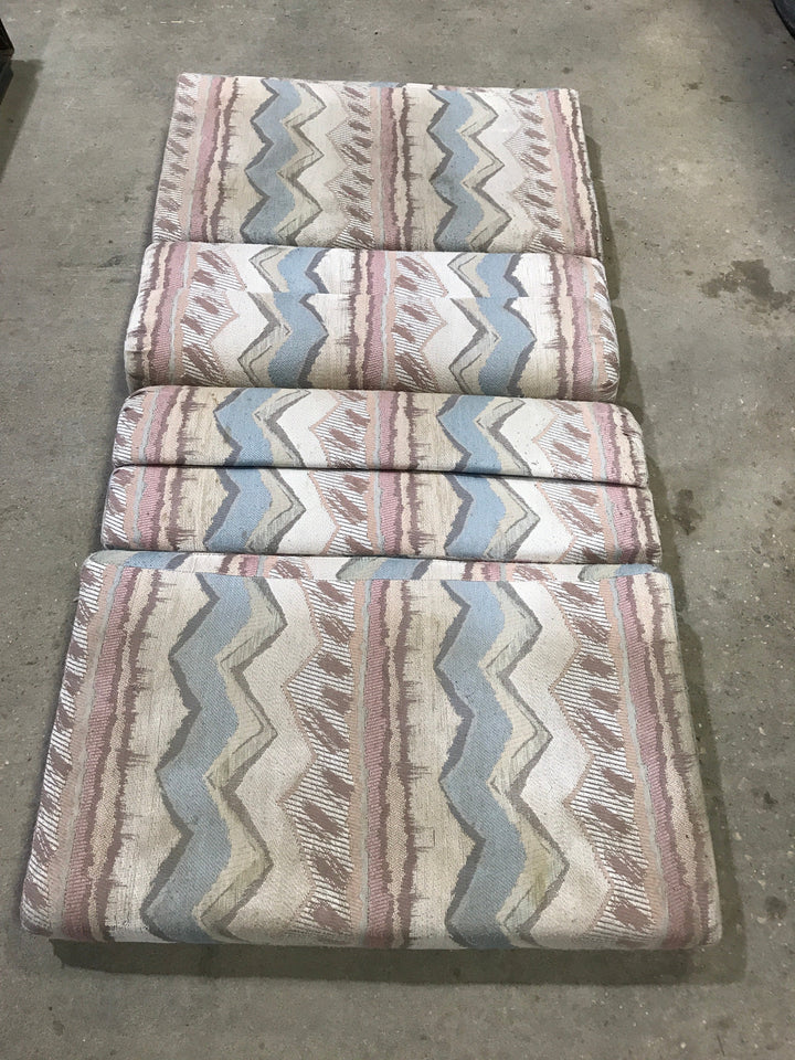 Used Dinette Cushion Set- 4 piece: 2 @ 38" X 22" X 4" D, 2 @ 38" X 14" X 4" D