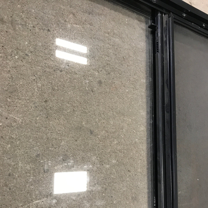 Used Black Radius Opening Window : 23" X 34.5" X 1.875" - Young Farts RV Parts