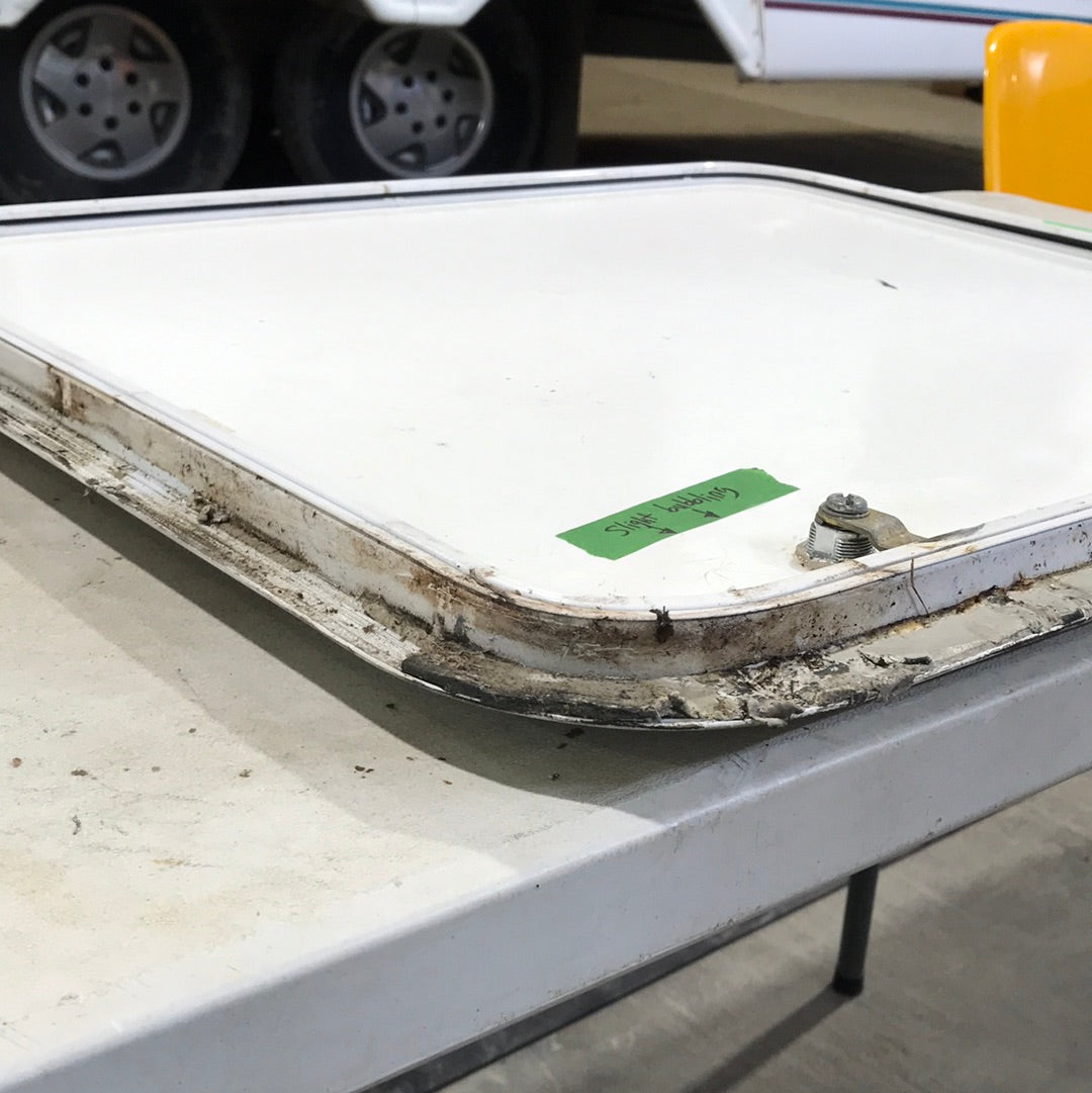 Used Radius Cornered Cargo Door 26" x 22 1/4" X 1" D - Young Farts RV Parts