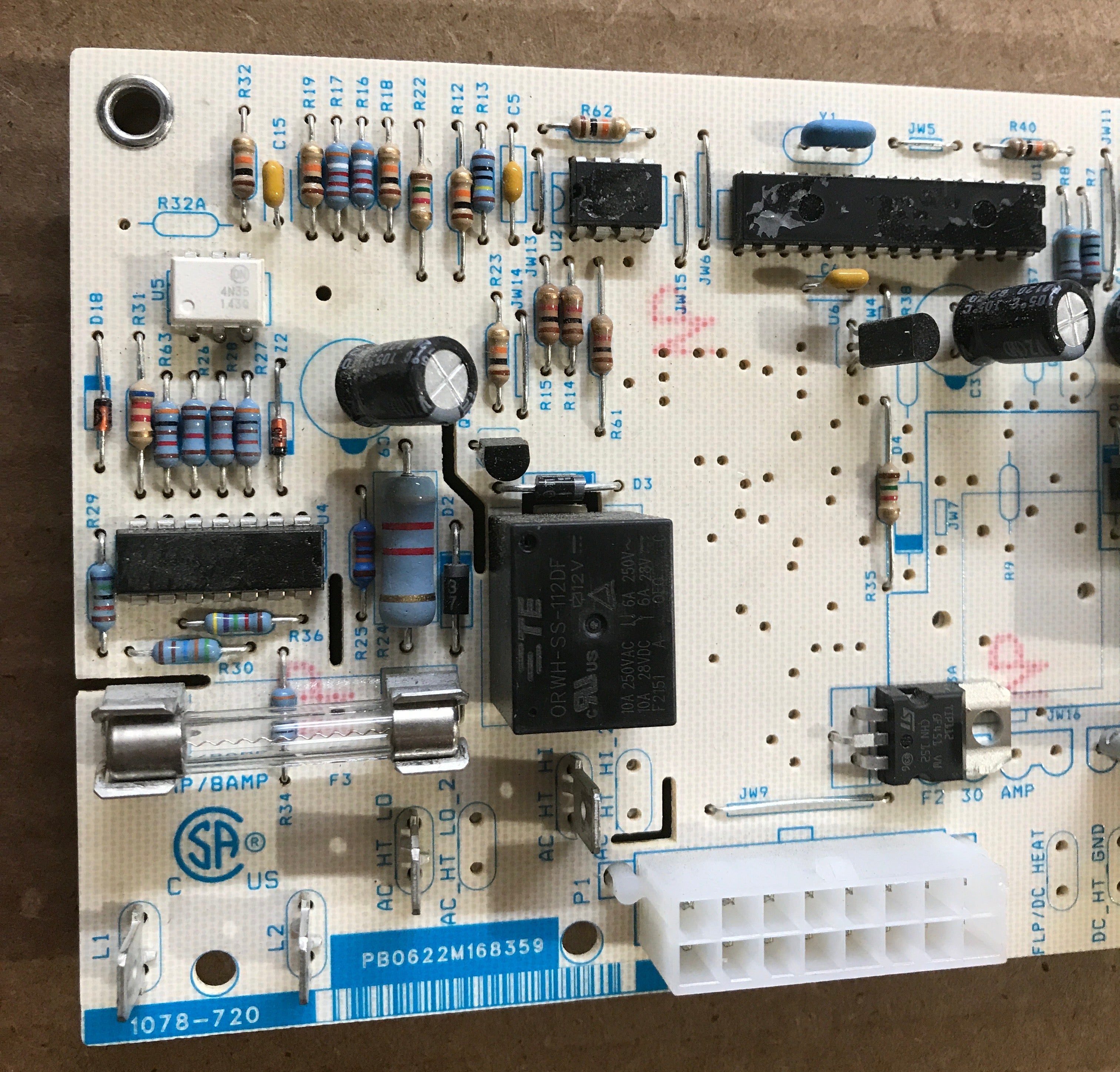 Used Norcold Refrigerator Power Supply Circuit Board - 621991001