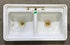 Used Double Kitchen Sink 33” W x 19” L