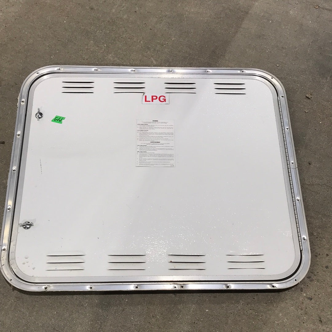 Used Square Cornered Propane cargo Door 30 1/2