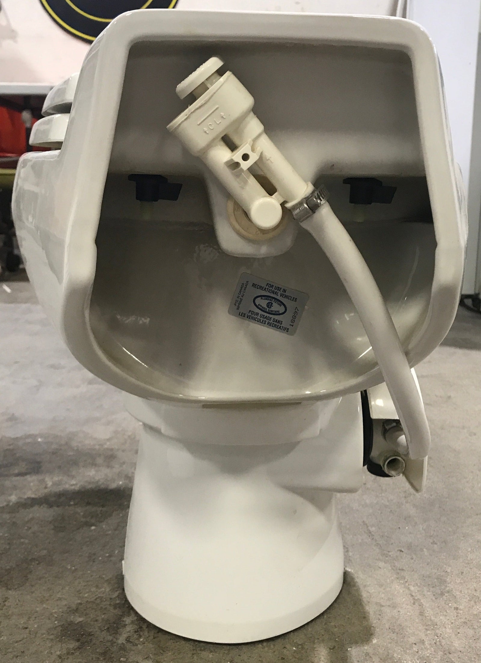 Used Complete Dometic Sealand Traveler Toilet, Foot Flush - 510+