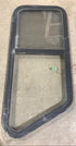 Used Slanted Black Radius Opening Window : 41 3/4" W x 17 1/2" H x 1 7/8" D - Young Farts RV Parts