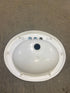 Used Bathroom Sink, Bone - 20" x 16 1/2" x 5 1/2"D