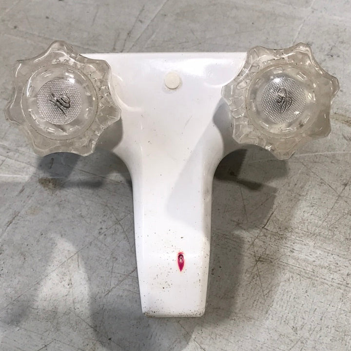 Used 4" Shower Faucet White - Young Farts RV Parts