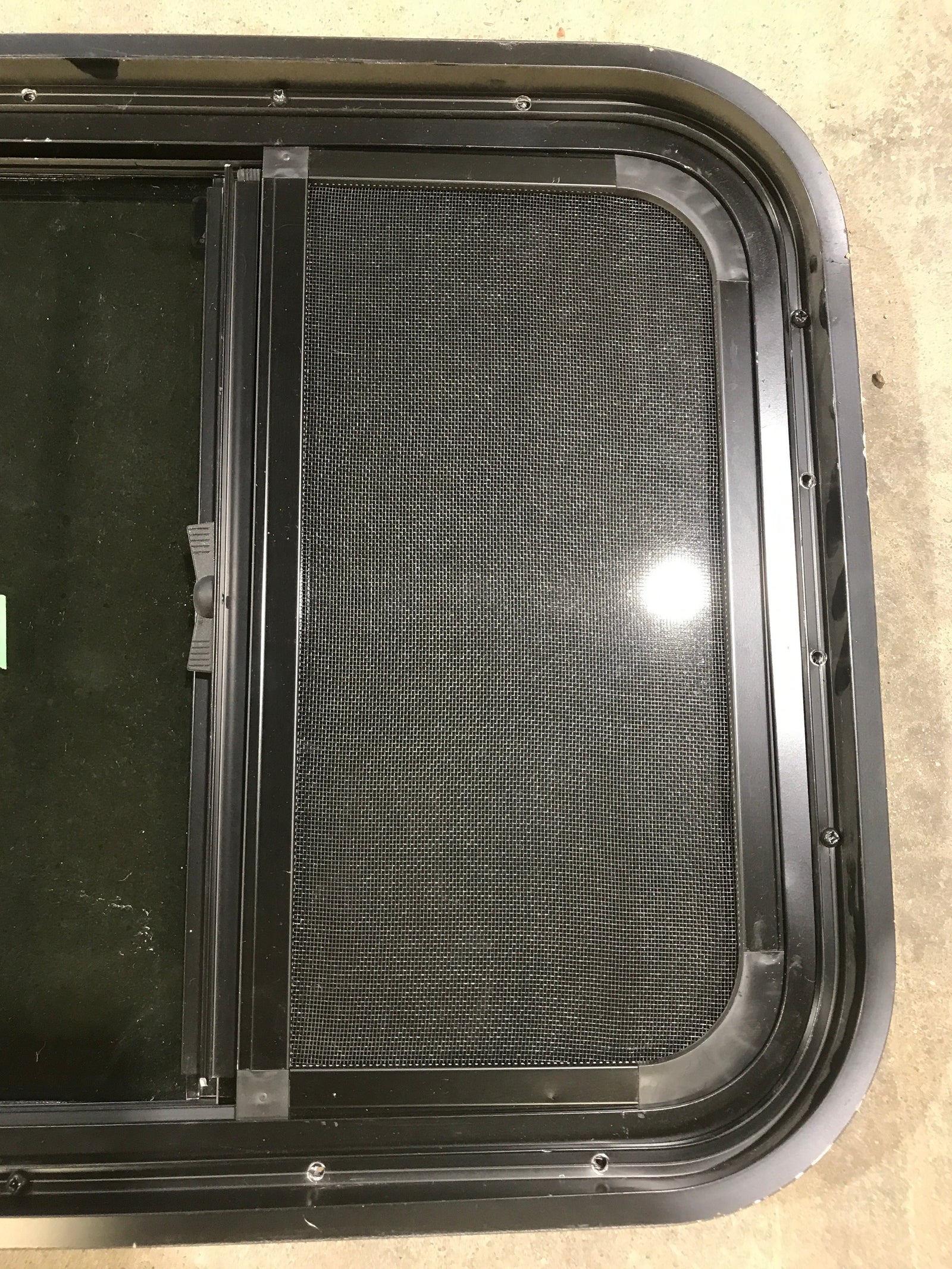 Used Black Radius Opening Window : 21 1/2