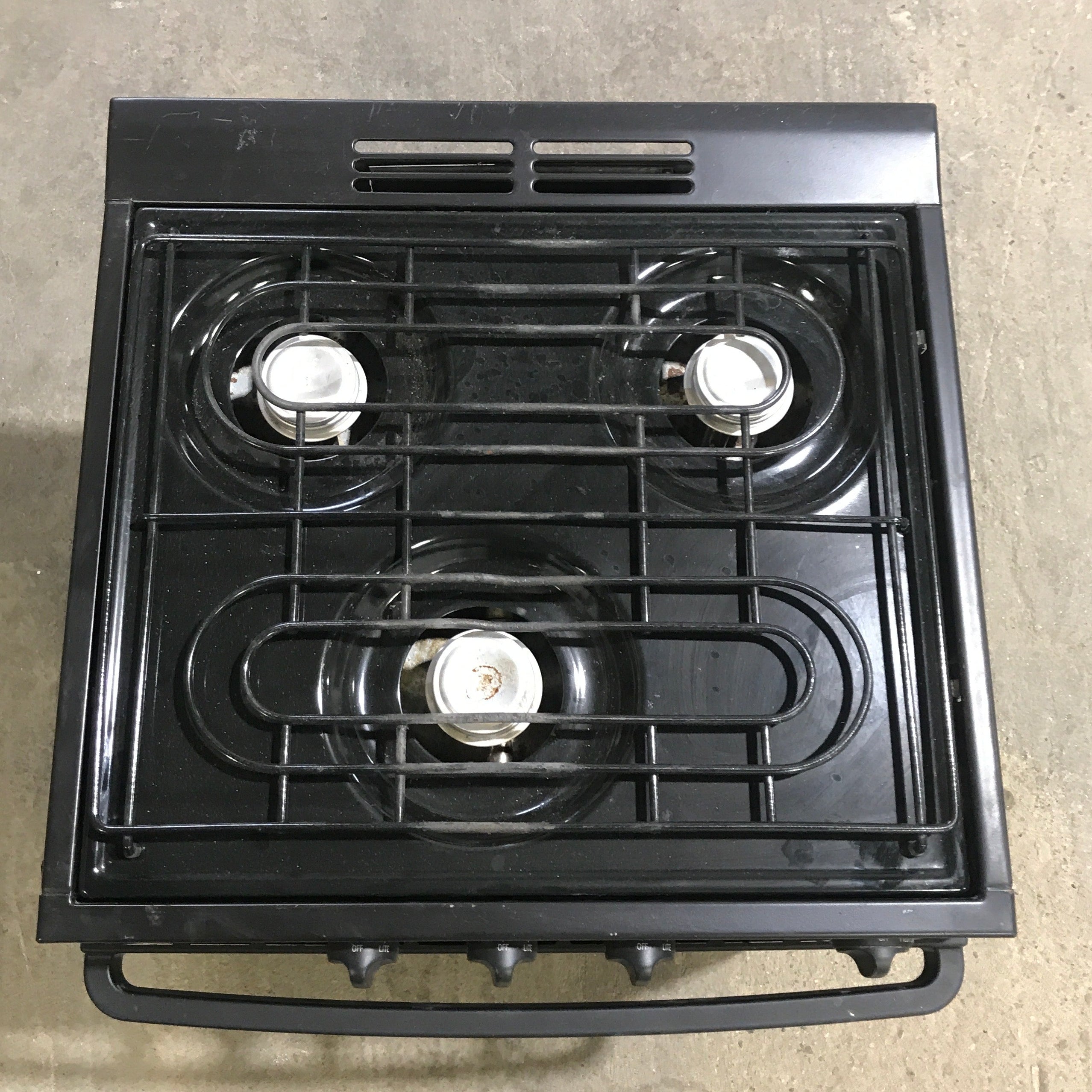 Used Atwood / Wedgewood Range Stove, 3-Burner - R-W1730BB