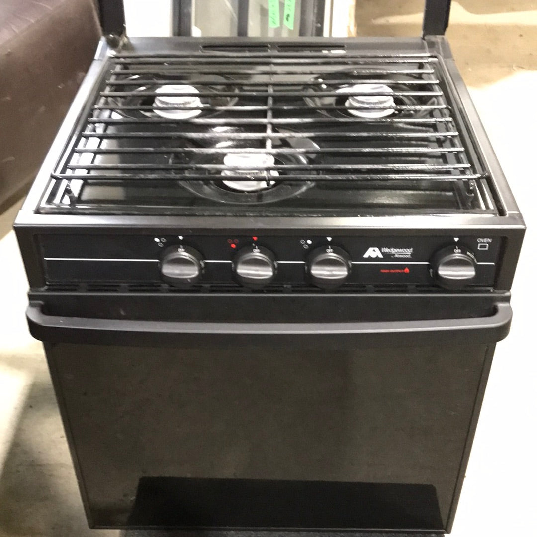 Used Atwood / Wedgewood range stove 3-burner RW2131BG - Young Farts RV Parts