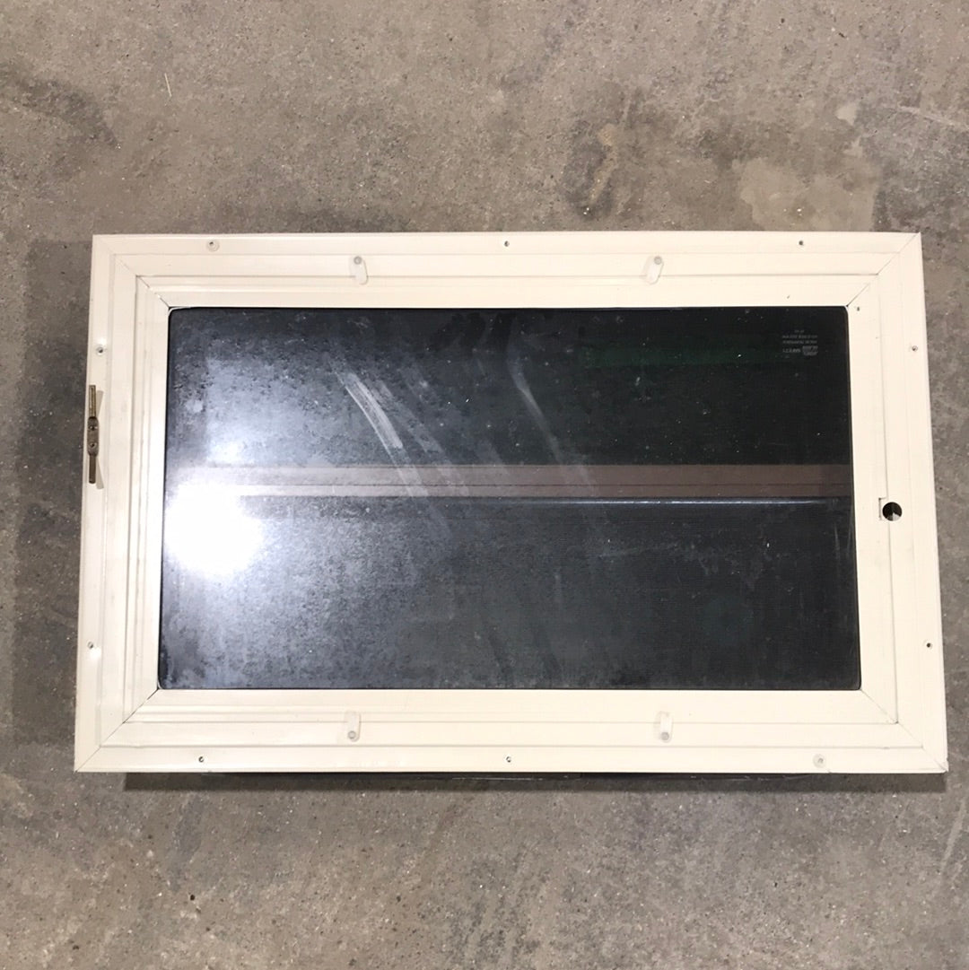 USED Brown Radius Dual Pane-Storm Window : 24 1/4