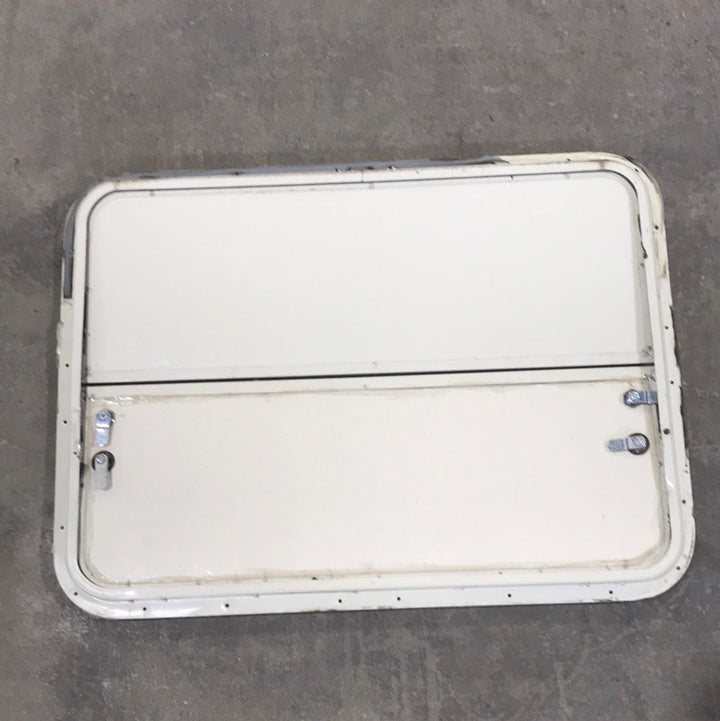 Used Radius Cornered Cargo Door 29 3/4" W x 21 3/4" H X 1" D - Young Farts RV Parts