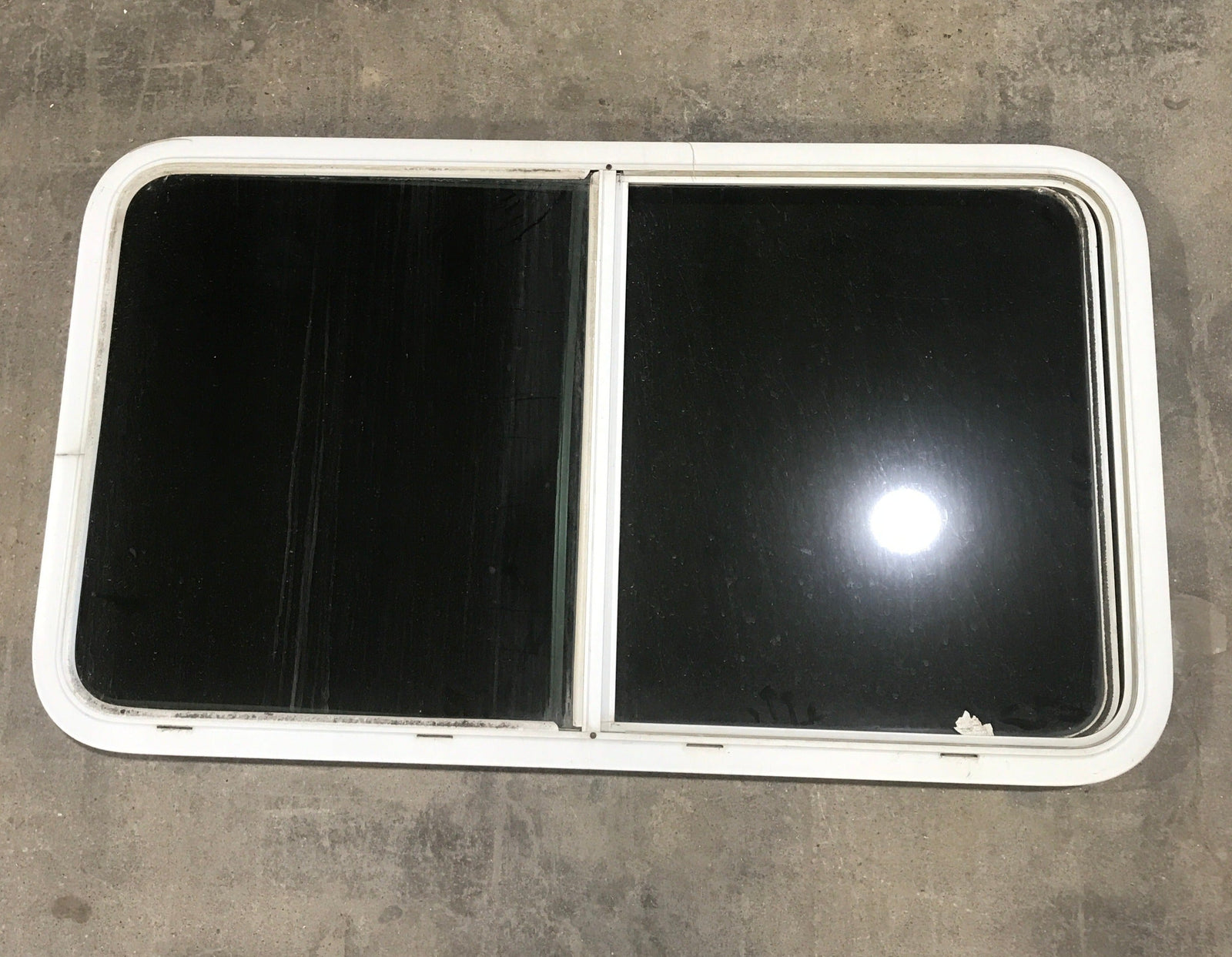 Used White Radius Opening Window : 45 1/4