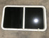 Used White Radius Opening Window : 45 1/4" W x 25 1/2" H x 2" D