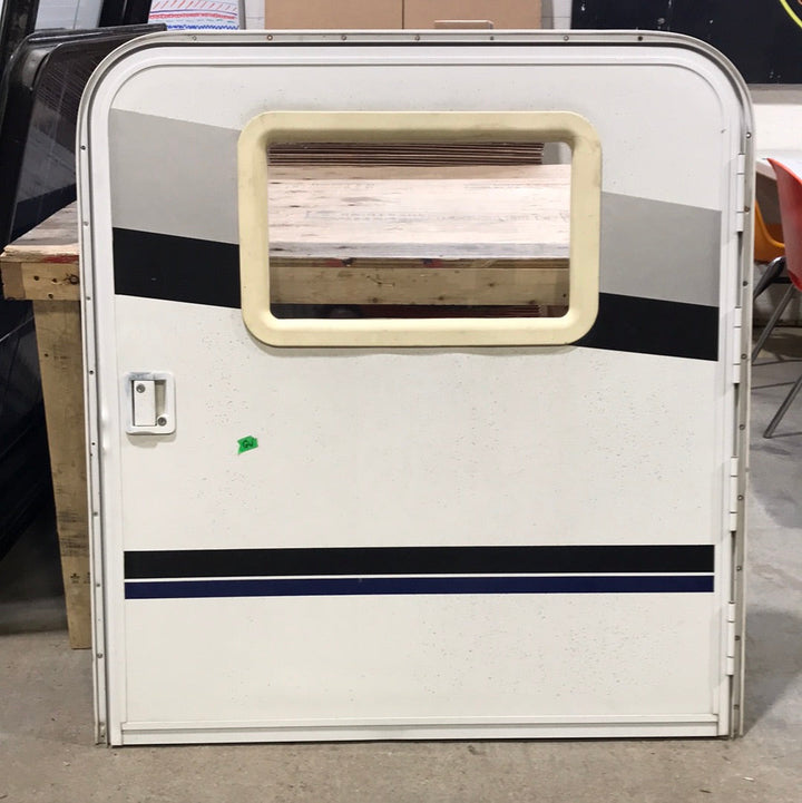 Used Radius Storage Entry Door 43 1/2" x 47 1/2" x 3" - Young Farts RV Parts