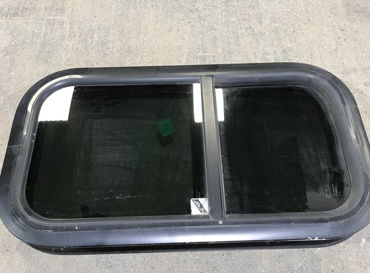 Black Radius Opening Window : 21 1/4" W X 11 1/4" H X 1 3/4" D