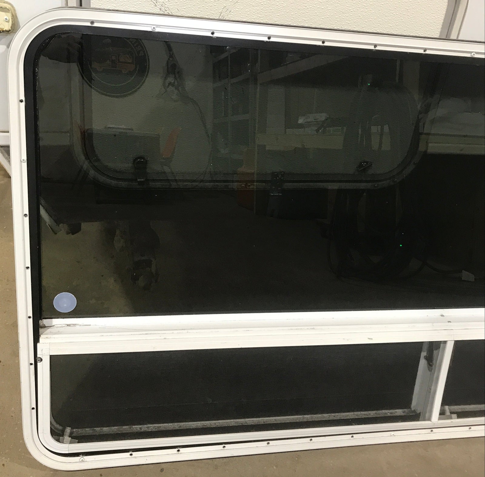 Used White Radius Opening Window : 71 1/2
