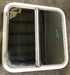 Used White Radius Opening Window : 26 1/2" W x 26 1/2" H x 2" D