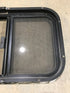Used Black Radius Opening Window : 24 1/2" W x 19 1/4" H x 1 1/4"