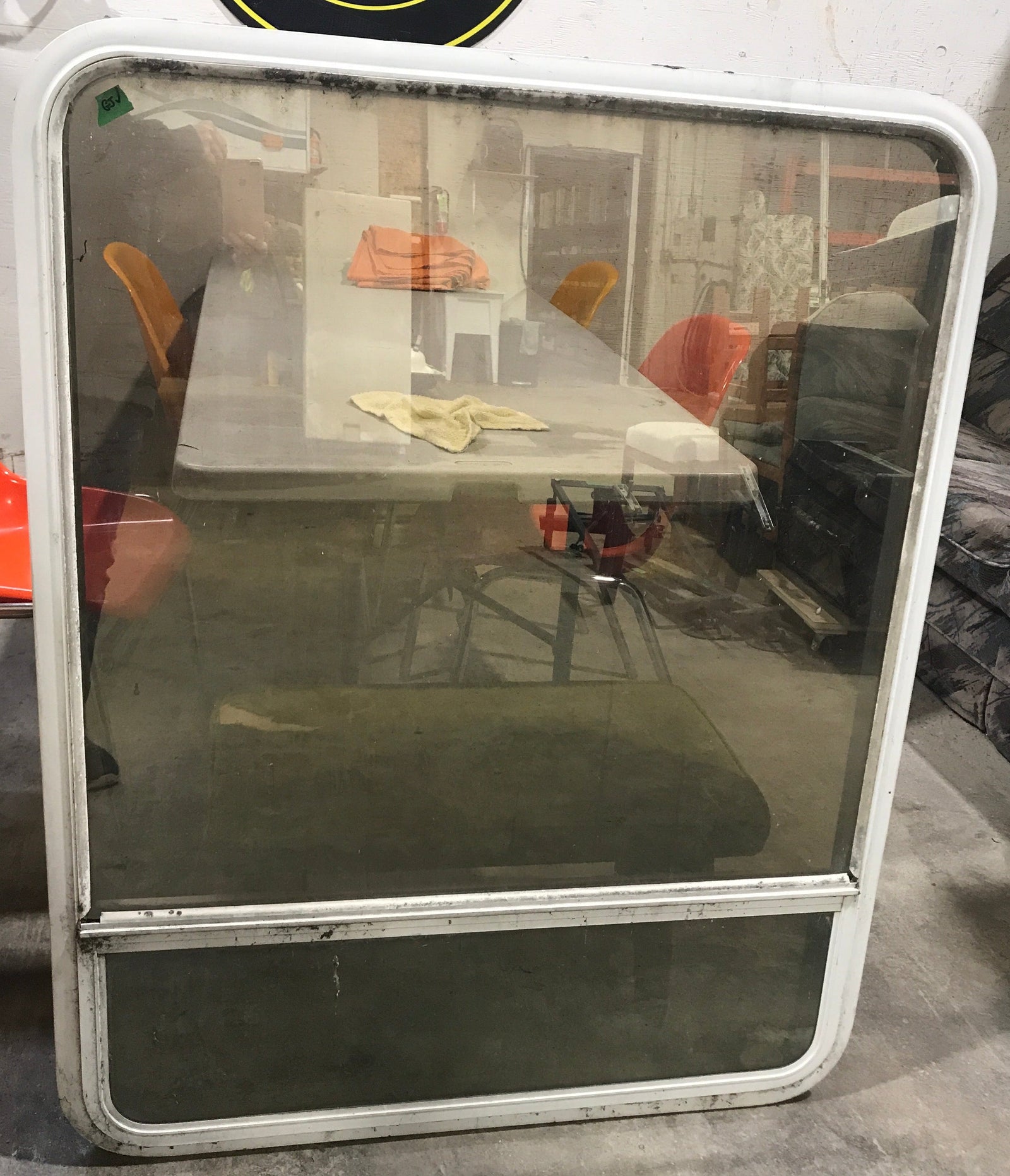 Used White Radius Opening Window : 45 1/2