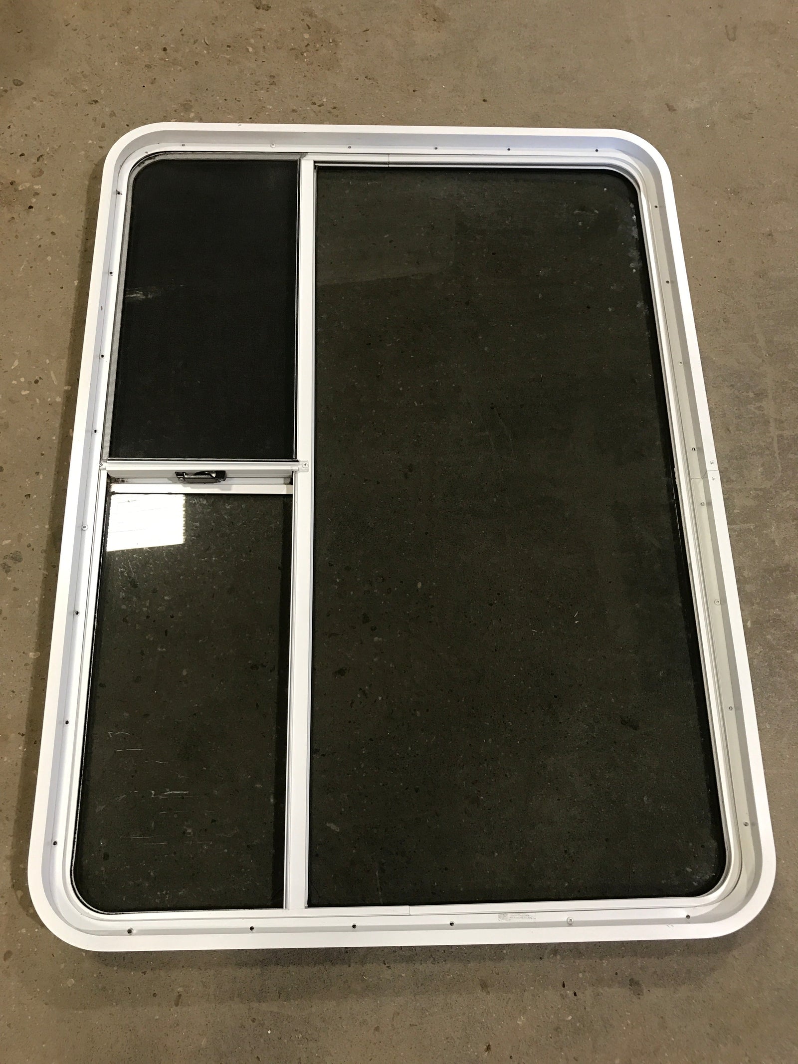 Used White Radius Opening Window : 48 1/4