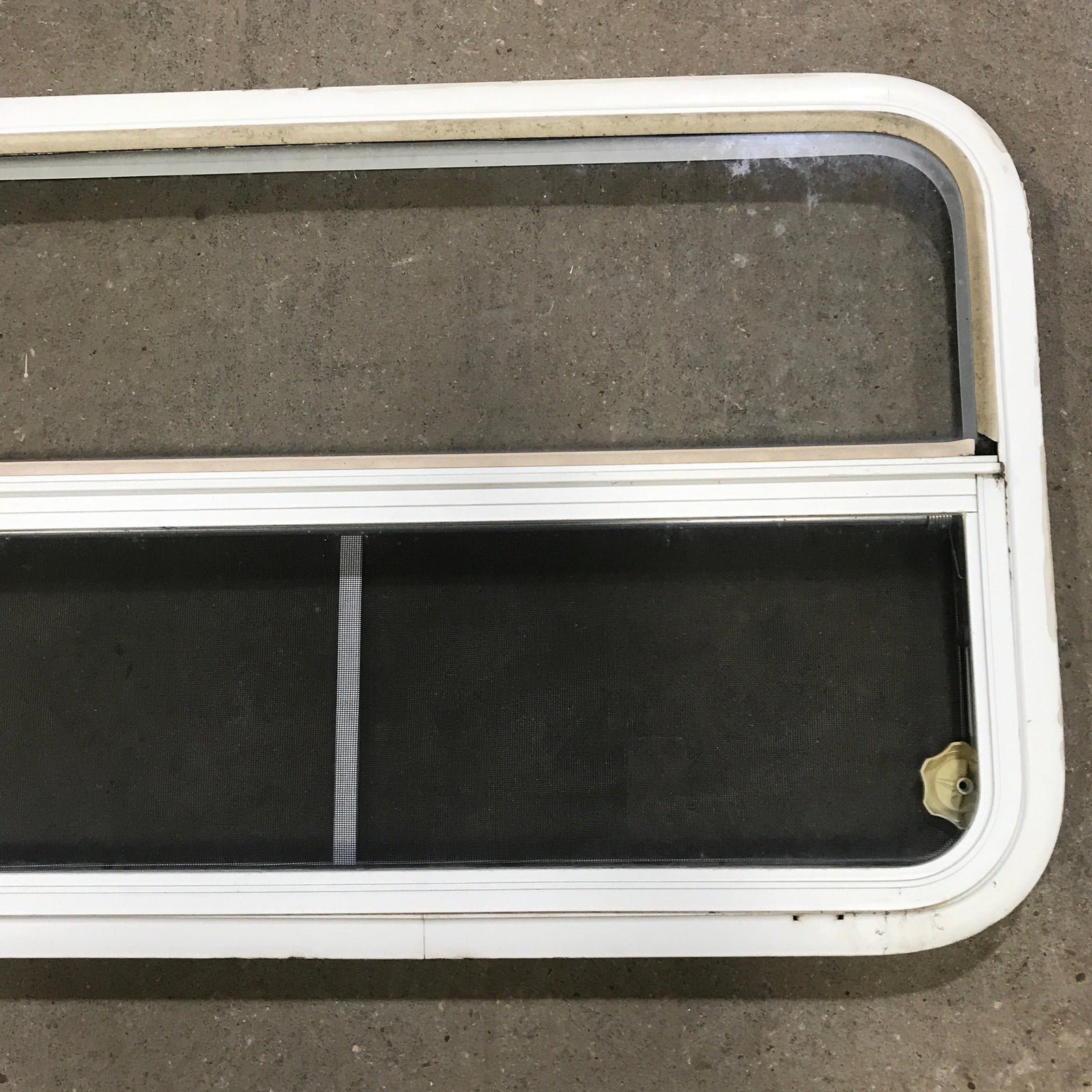 Used White Radius Opening Window : 35 1/2