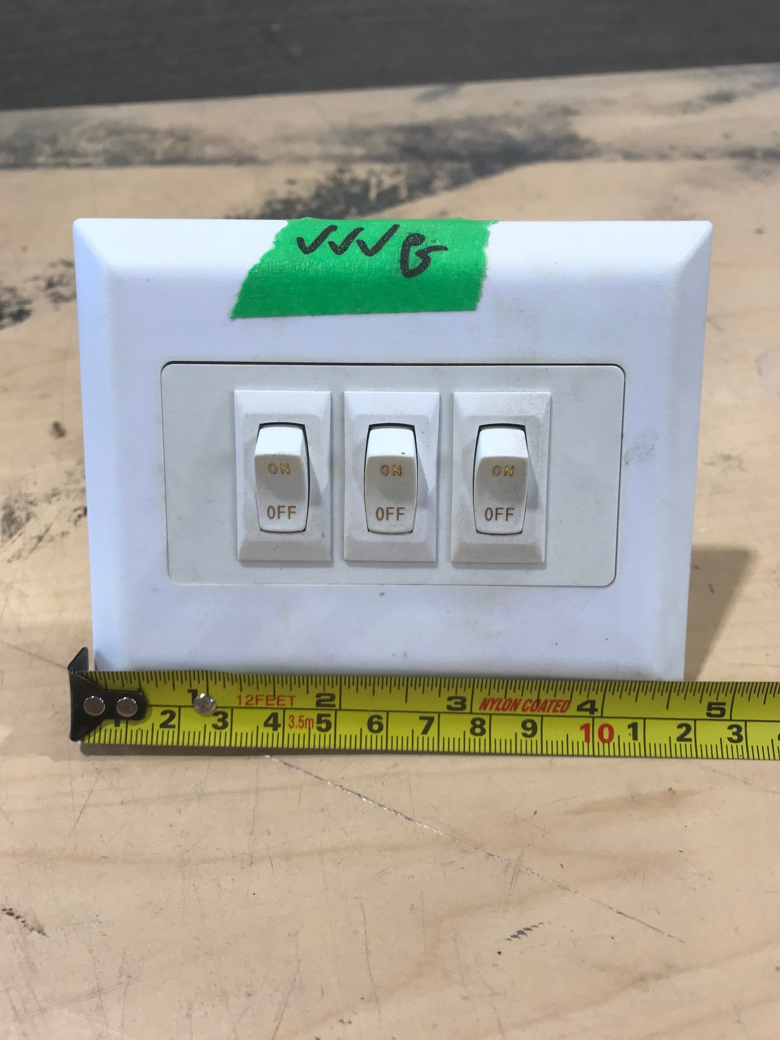 Used 12v RV Triple Light Switch