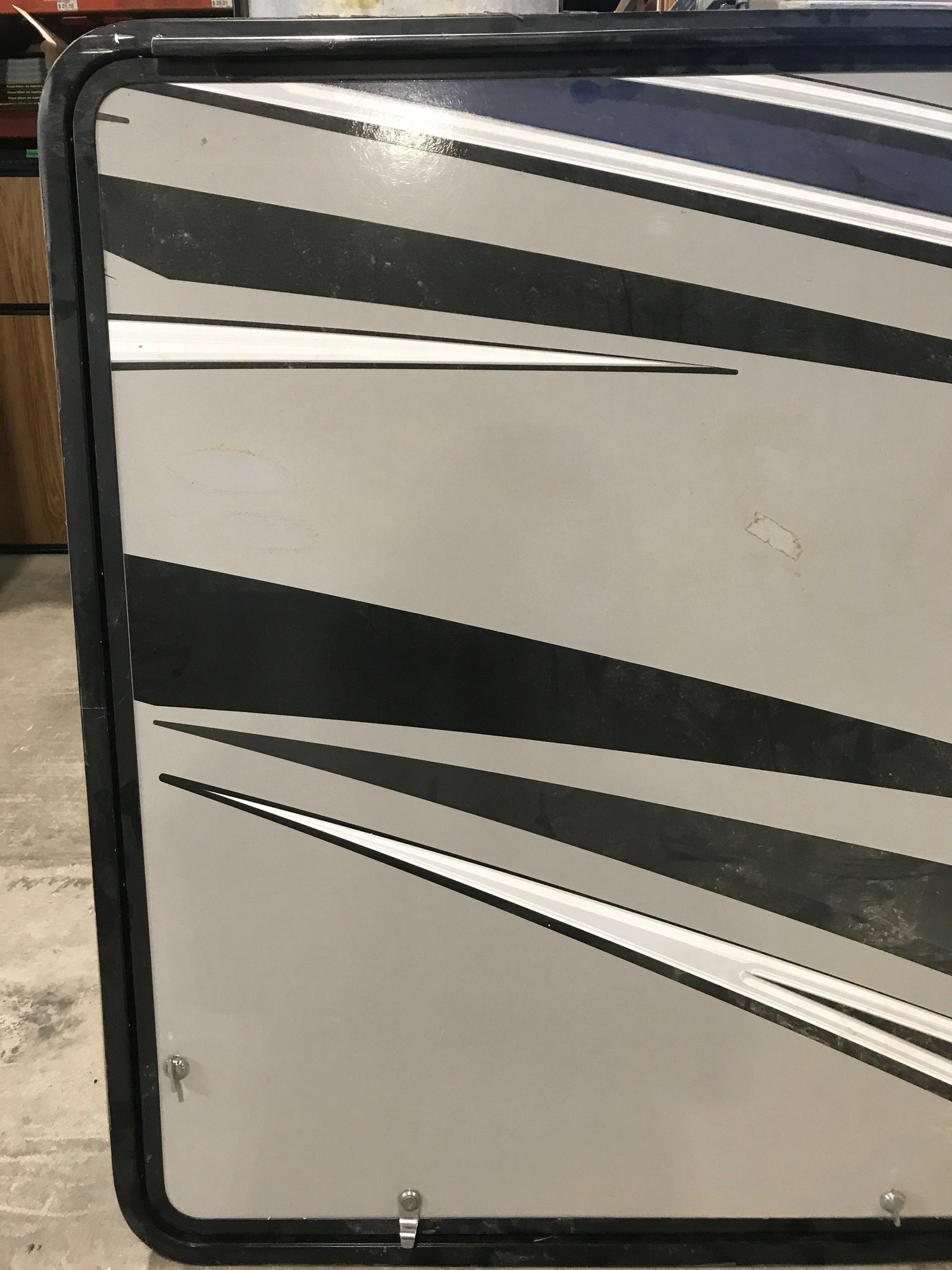 Used Radius Cornered Outdoor Kitchen Compartment Door 43 3/4