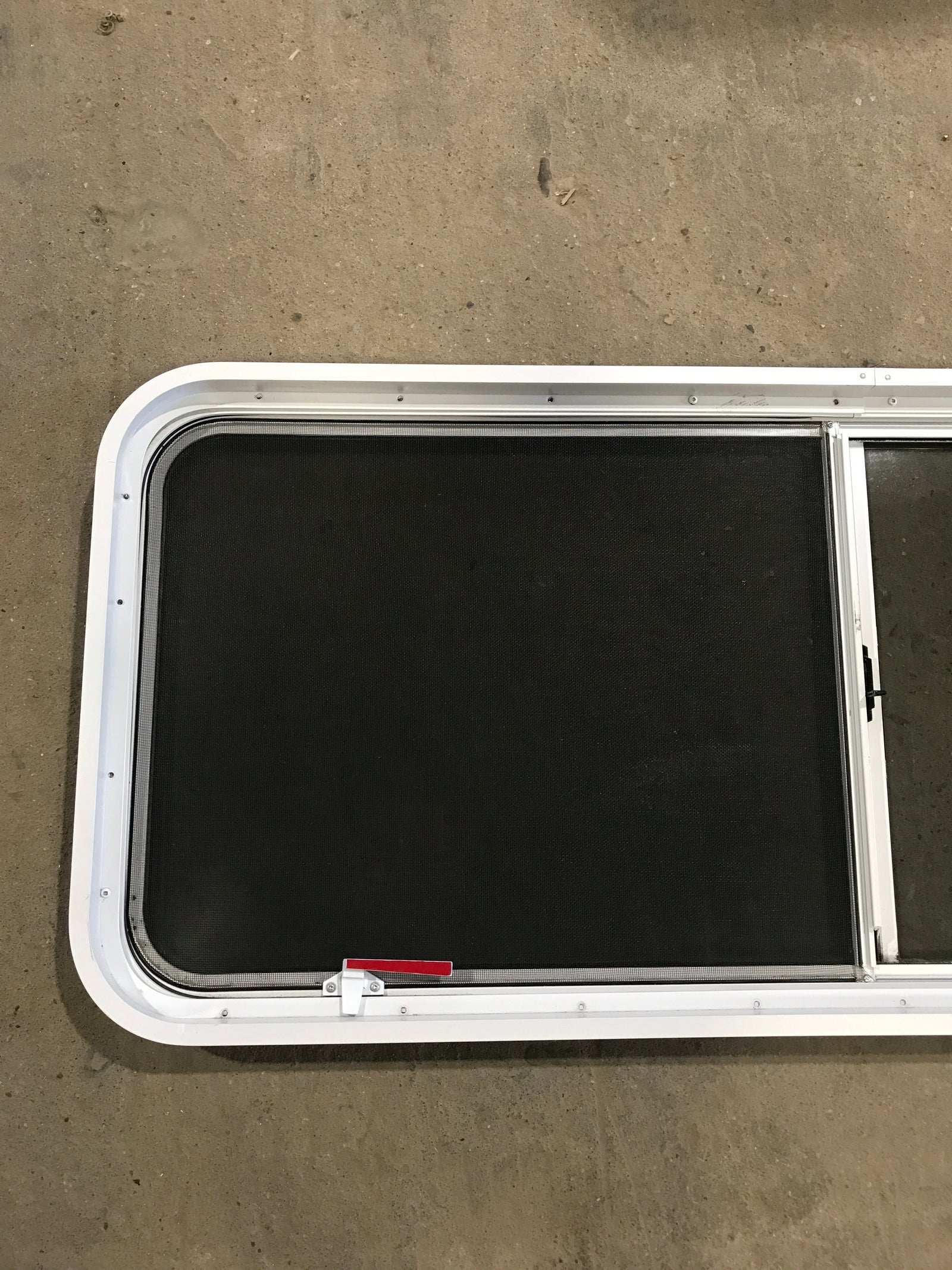 Used White Radius Emergency Opening Window : 54 1/4